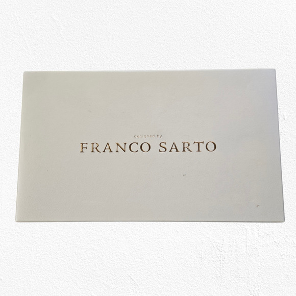 Franco Sarto Black Vegan Leather Strappy Open Toe Wedge Heel Sandals Size 7 - Picture 11 of 15